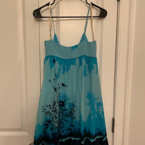 BCBG Blue Flower Summer Dress - Picture 2 of 3